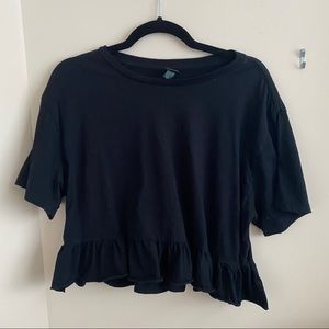 Wild fable cropped peplum top